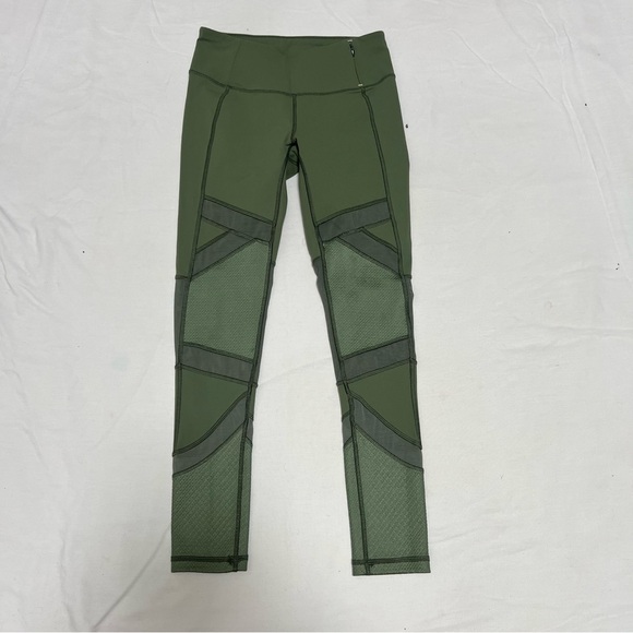 CALIA by Carrie Underwood Pants - Green Mesh Panel Leggings